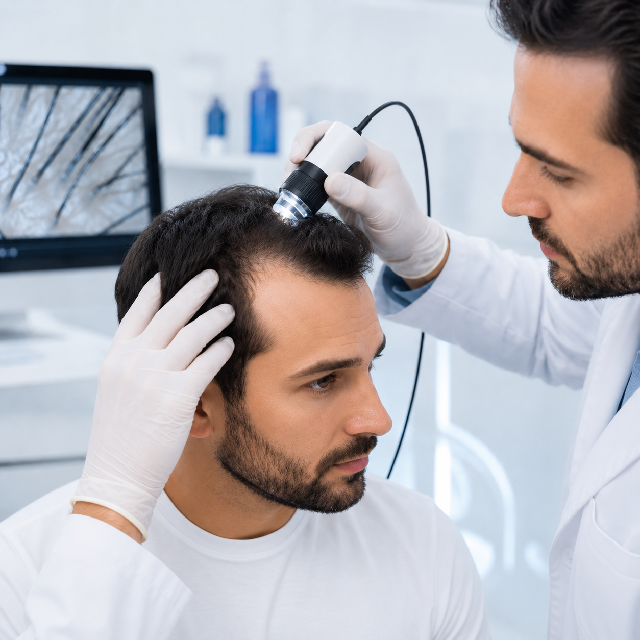 Early signs and common symptoms of androgenetic alopecia in men and women